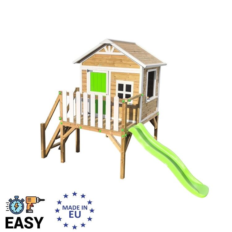 Caseta infantil de fusta per panells Masgames FLAM elevada 90 cm
