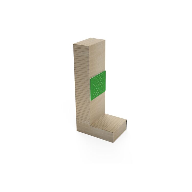 Lletres Gegants Masgames ALPHAPLAY amb panell de jocs color natural