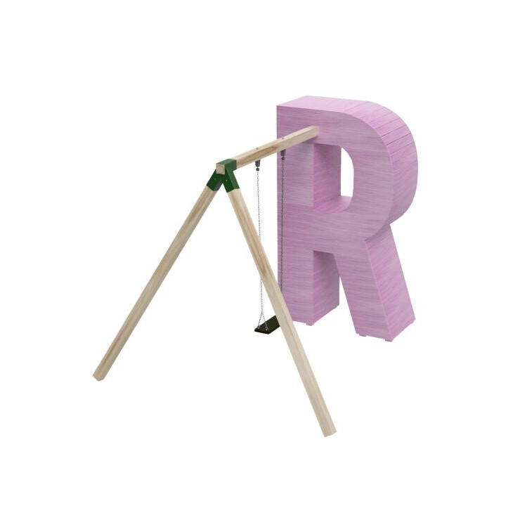 Lletres Gegants Masgames ALPHAPLAY amb gronxador pintades