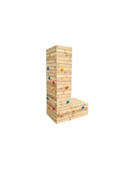 Lletres Gegants Masgames ALPHAPLAY amb pedres d'escalada color natural