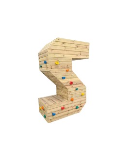 Lletres Gegants Masgames ALPHAPLAY amb pedres d'escalada color natural