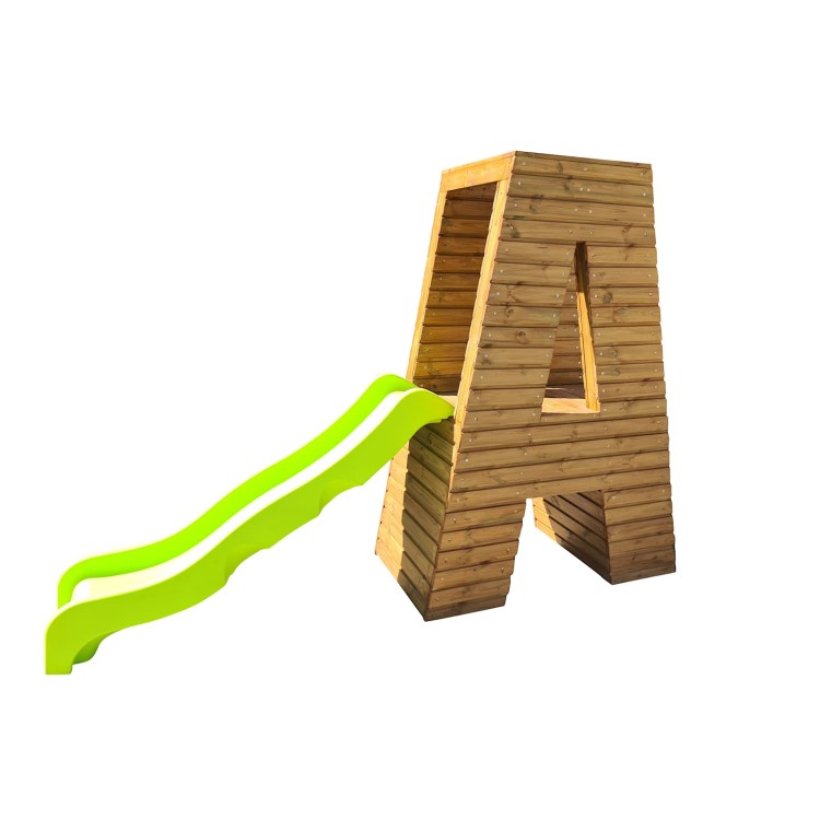 Lletres Gegants Masgames ALPHAPLAY amb tobogan color natural