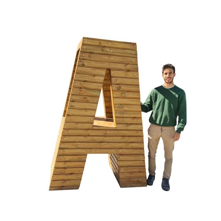Lletres Gegants Masgames ALPHAPLAY color natural