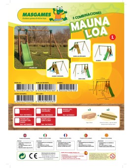 Parc infantil Masgames MAUNA LOA L (fusta rodona)