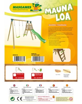 Parc infantil Masgames MAUNA LOA L (fusta quadrada)