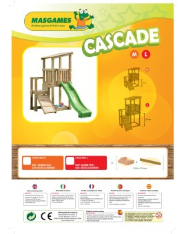 Parc infantil Masgames CASCADE L amb gronxador