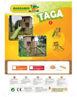 Parc infantil Masgames TAGA L amb gronxador