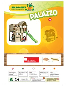 Parc infantil Masgames PALAZZO XL amb gronxador