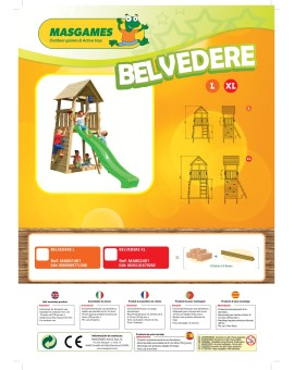 Parc Infantil Masgames BELVEREDE XL amb Challenger