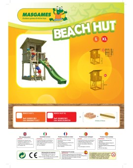 Parc infantil Masgames BEACH HUT XL amb Challenger