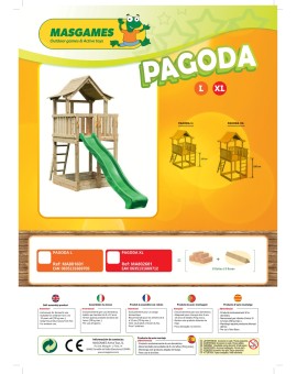 Parc infantil Masgames PAGODA XL amb Challenger