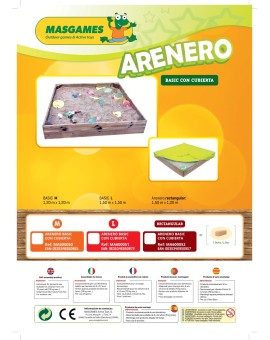 Sorral de fusta Masgames BASIC L amb coberta de lona