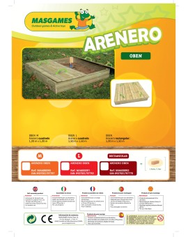 Sorral de fusta Masgames OBEN amb coberta de fusta