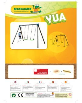Gronxador doble de fusta quadrada Masgames YUA XL