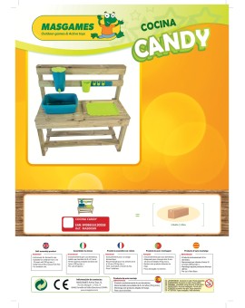 Cuineta infantil de fusta per a l'exterior Masgames CANDY