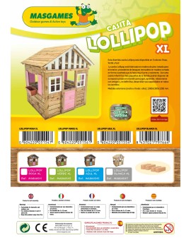 Caseta de fusta Masgames LOLLIPOP XL Rosa