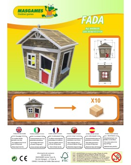 Caseta infantil de fusta per panells Masgames FADA