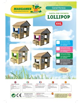 Caseta de fusta Masgames LOLLIPOP XXL Horeca + Cuineta