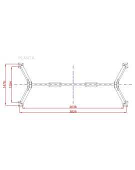 Gronxador biplça amb seients plans