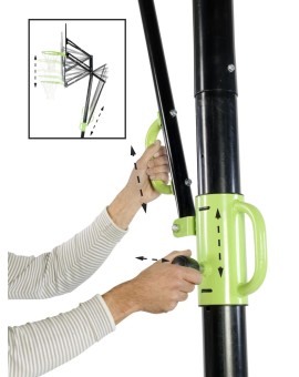 Cistella de bàsquet Galaxy transportable i regulable (cèrcol rígid)