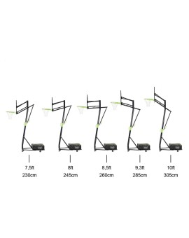 Cistella de bàsquet Galaxy transportable i regulable (cèrcol flexible)