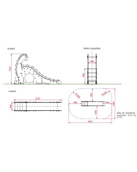 Tobogan NEUQUENSAURUS Mini 90 cm