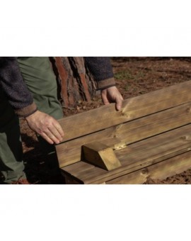 Sorral de fusta Masgames TECTUM amb coberta de fusta plegable
