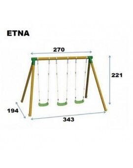 Gronxador triple de fusta rodona Masgames ETNA XL