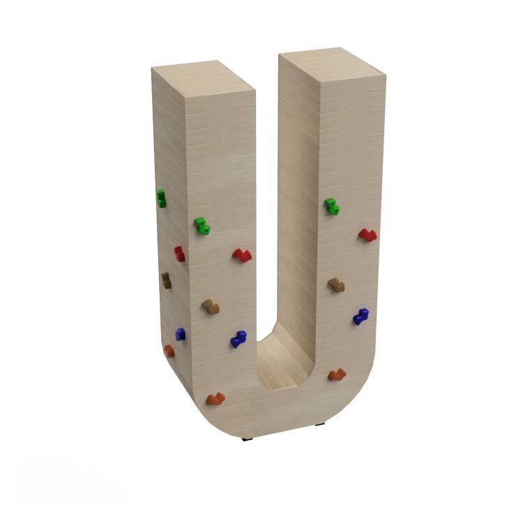 Lletres Gegants Masgames ALPHAPLAY amb pedres d'escalada color natural