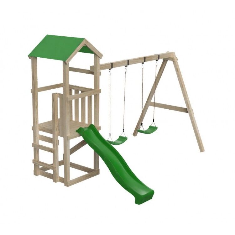Parc infantil Masgames CARLIT M sostre de lona amb gronxador doble