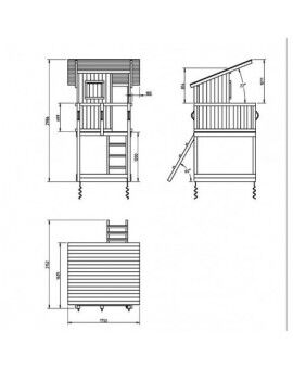 Parc infantil Masgames BEACH HUT L amb gronxador