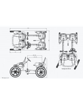 Quadricicle de pedals BERG Grand Tour Racer