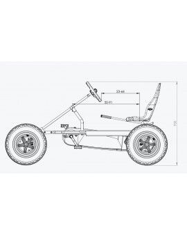 Quadricicle de pedales BERG Duo Coaster BFR