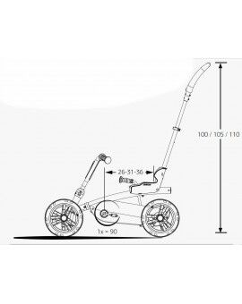 Cotxe de pedals BERG Buzzy Bloom 2 en 1