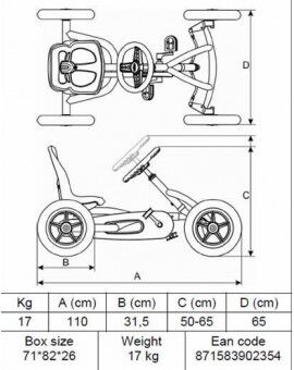 Cotxe de pedals BERG Buddy B-Orange