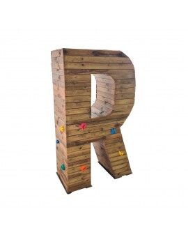 Lletres Gegants Masgames ALPHAPLAY amb pedres d'escalada pintades