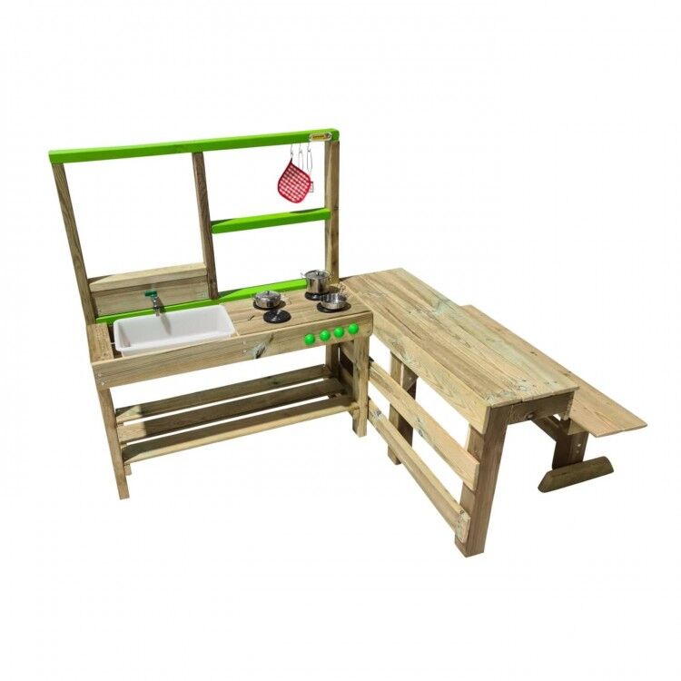Cuineta infantil de fusta per a l'exterior Masgames SPICY Delicious