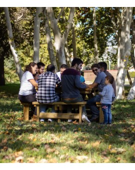 Taula de picnic quadrada MASGAMES BALTIC