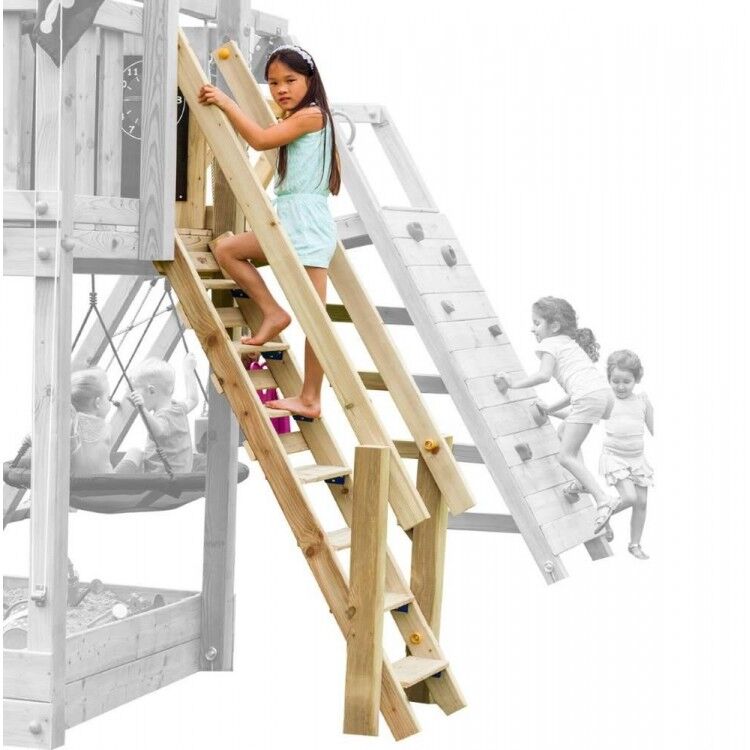 Escala amb barana per parc infantil MASGAMES STEPS