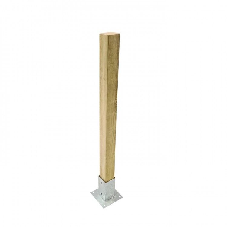 Pilar per tanca de fusta Masgames - Perfil 68x68 mm.