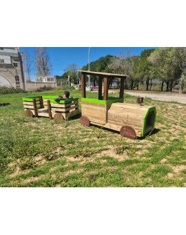 Parc infantil Masgames TREN PINXO: Locomotora + 2 vagons