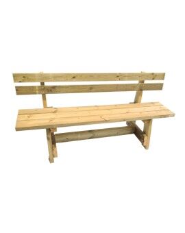 Taula de fusta exterior MASGAMES CALELLA amb bancs amb respatller MASGAMES VIC