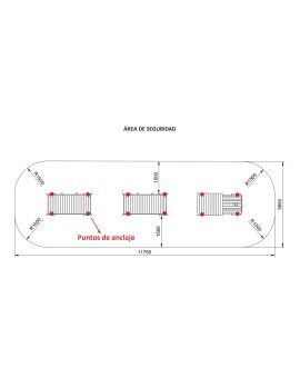 Parc infantil Masgames TREN PINXO: Locomotora + 2 vagons